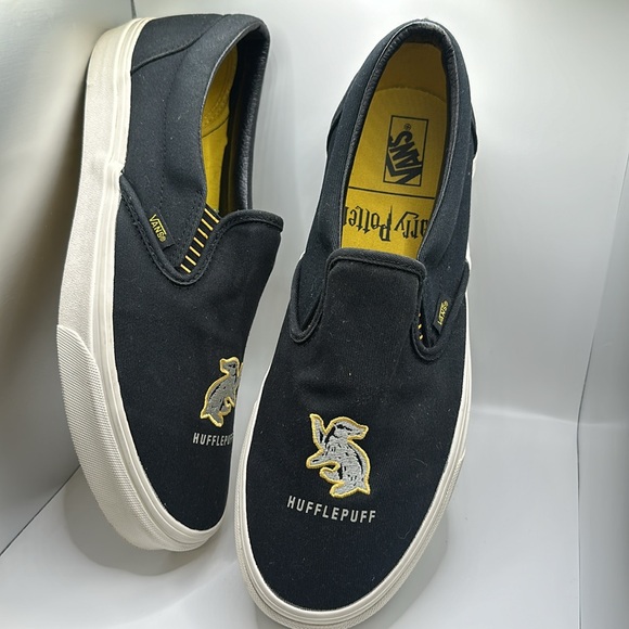 Harry Potter x Classic Slip-On 'Hufflepuff' US Man Size 11 like new - Picture 12 of 13